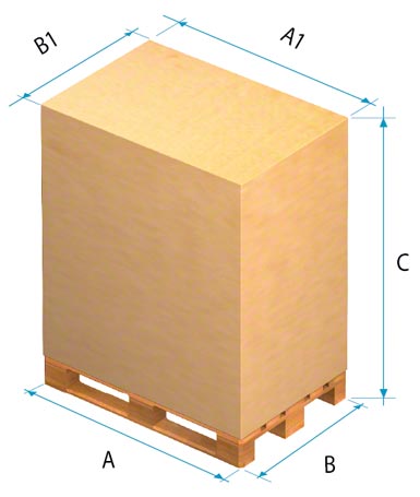 Le dimensioni dei colli sono essenziali per la pallettizzazione del carico.