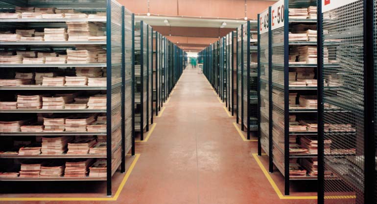 Scaffalature minuteria per azienda del settore editoriale