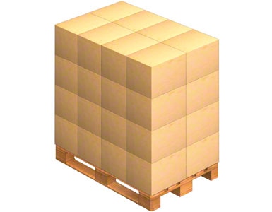 Un pallet sul quale si posizionano le scatole inviate dal fornitore. È possibile inviare anche la merce già pallettizzata (su pallet).