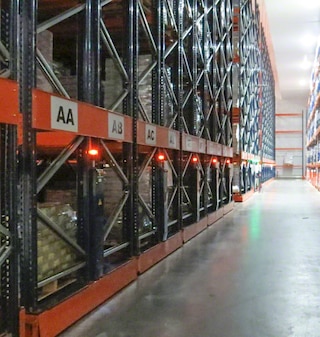 Cella di congelamento con scaffalature Movirack di Mecalux in Sudafrica